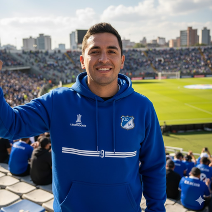 BUZO MILLONARIOS CON CAPOTA - LOGO BORDADO