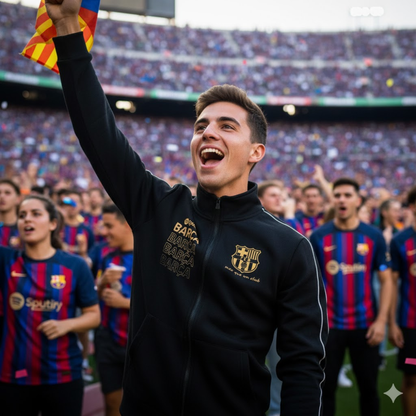 BUZO CUELLO ALTO BARCELONA ESTAMPADO