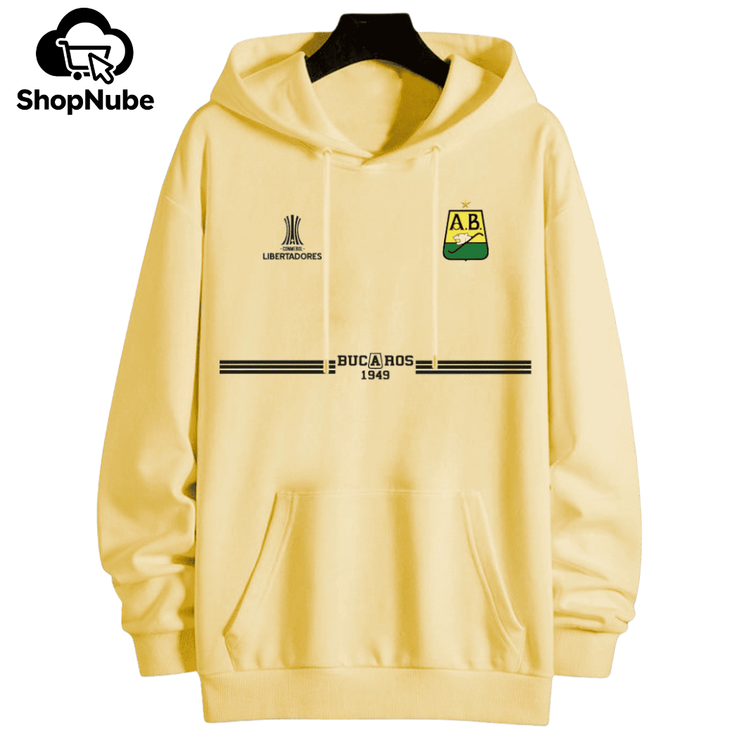 BUZO ATLETICO BUCARAMANGA CON CAPOTA - LOGO BORDADO