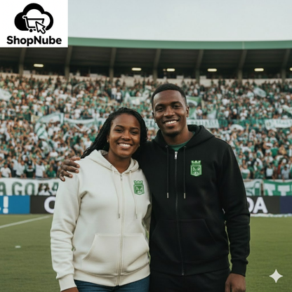 BUZO ATLETICO NACIONAL - CAPOTA Y CREMALLERA