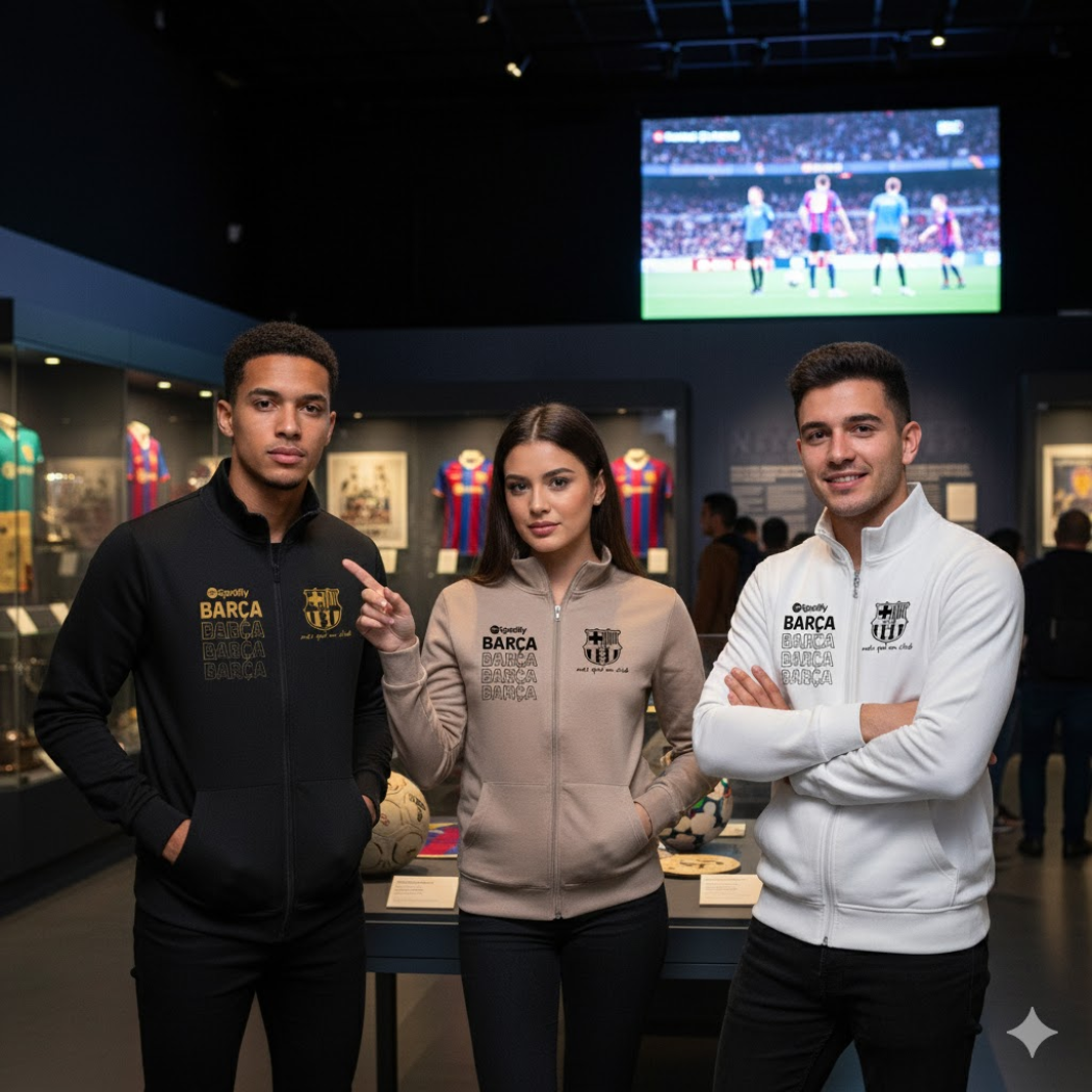 BUZO CUELLO ALTO BARCELONA ESTAMPADO