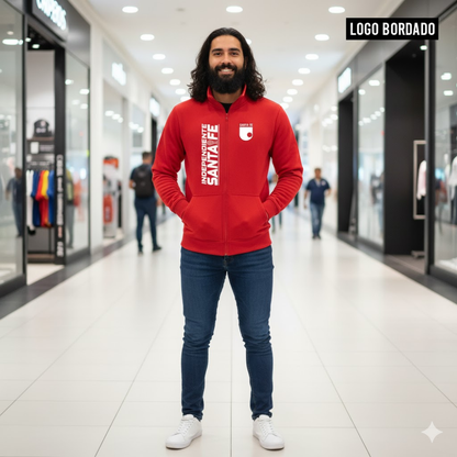 BUZO SANTA FE CUELLO ALTO - LOGO BORDADO