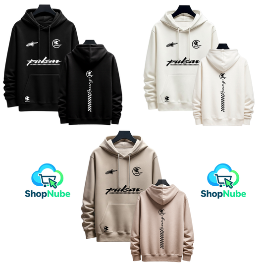 BUZO CON CAPOTA PULSAR ESTAMPADO