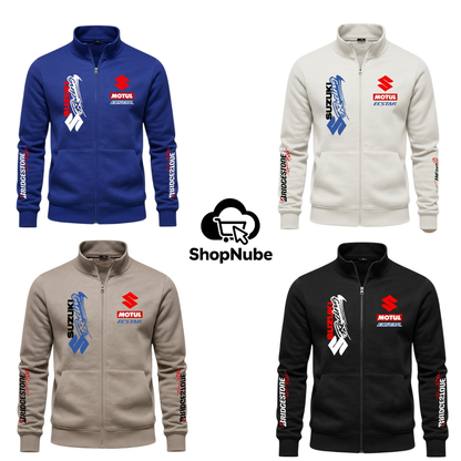 BUZO CUELLO ALTO SUZUKI ESTAMPADO