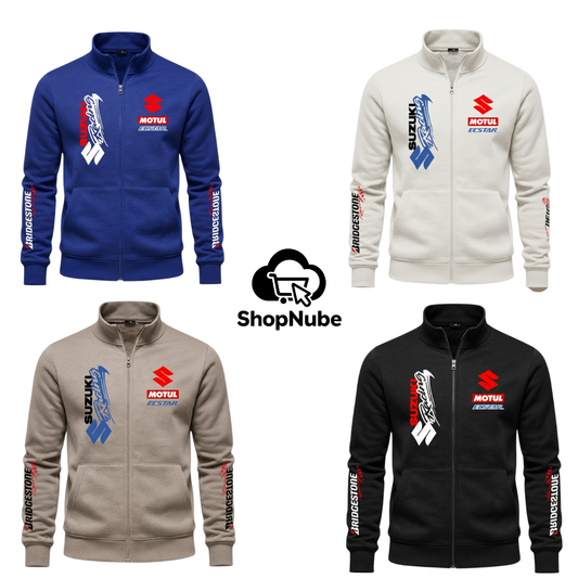 BUZO CUELLO ALTO SUZUKI ESTAMPADO