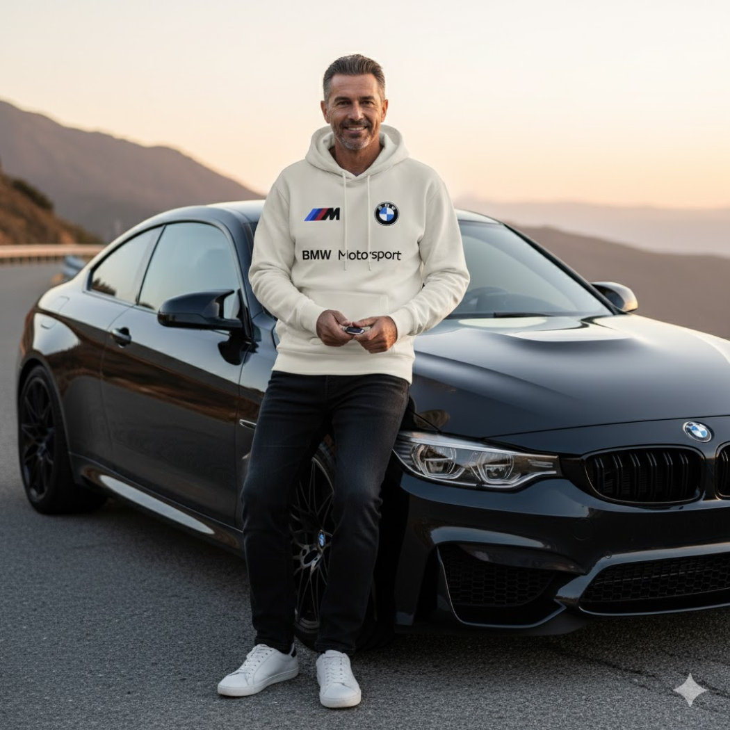 BUZO CUELLO ALTO BMW BORDADO