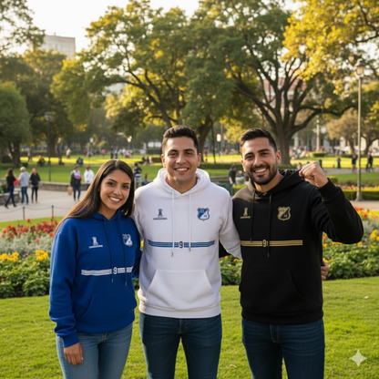 BUZO MILLONARIOS CON CAPOTA - LOGO BORDADO