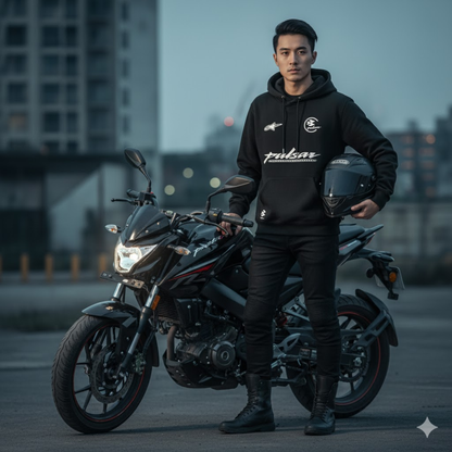 BUZO CON CAPOTA PULSAR ESTAMPADO