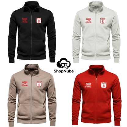 BUZO AMERICA CUELLO ALTO - LOGOS BORDADOS