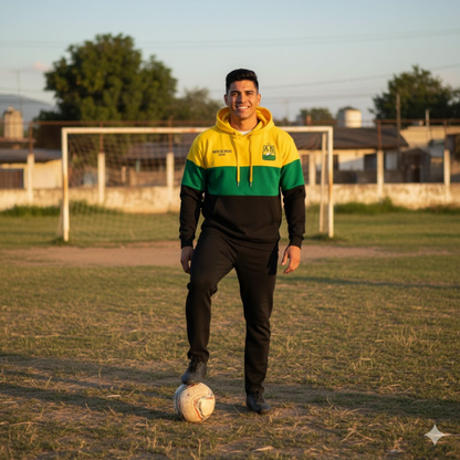 BUZO ATLETICO BUCARAMANGA CON CAPOTA - LOGO BORDADO