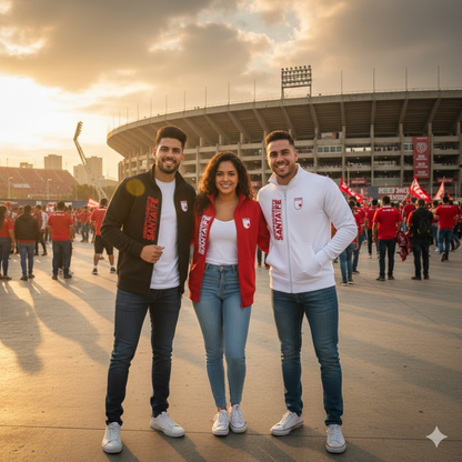 BUZO SANTA FE CUELLO ALTO - LOGO BORDADO