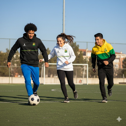 BUZO ATLETICO BUCARAMANGA CON CAPOTA - LOGO BORDADO