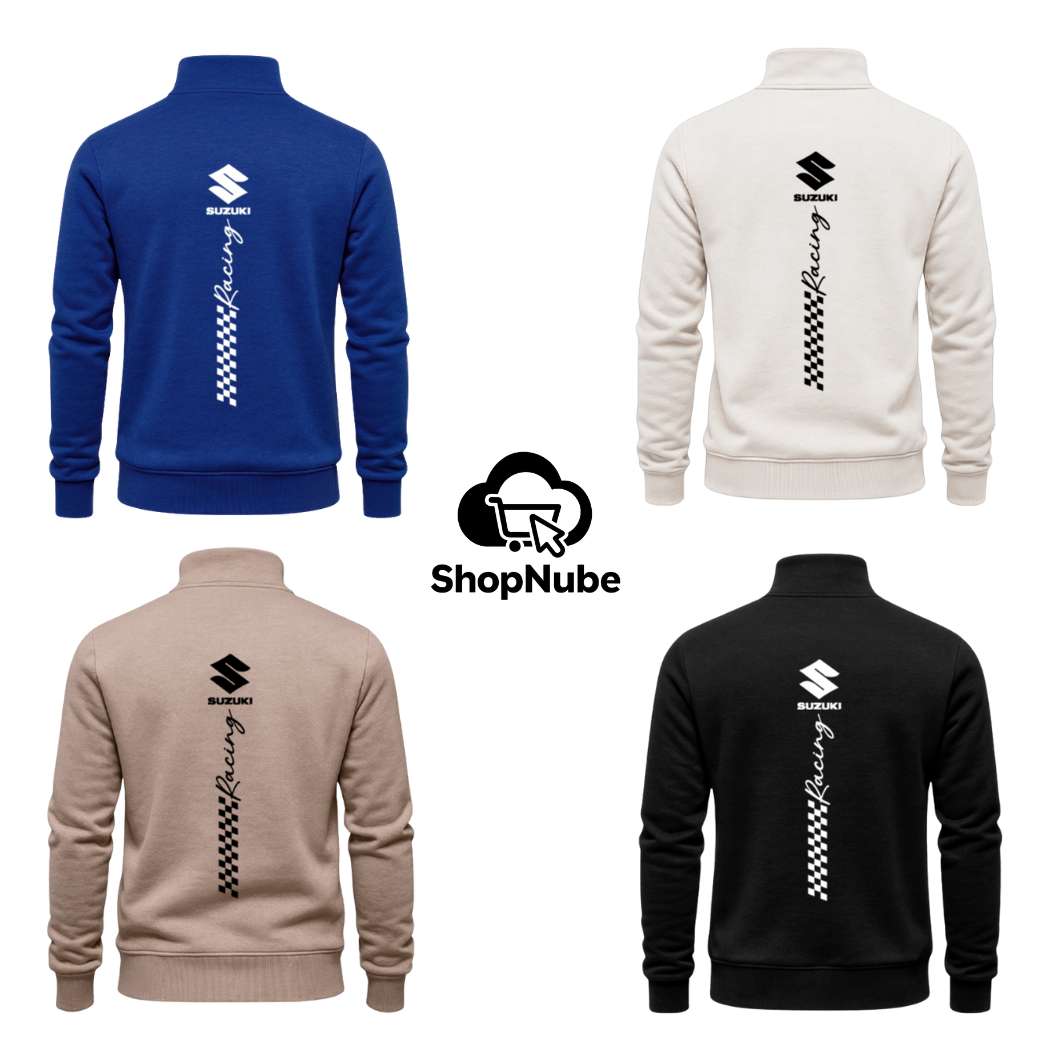 BUZO CUELLO ALTO SUZUKI ESTAMPADO