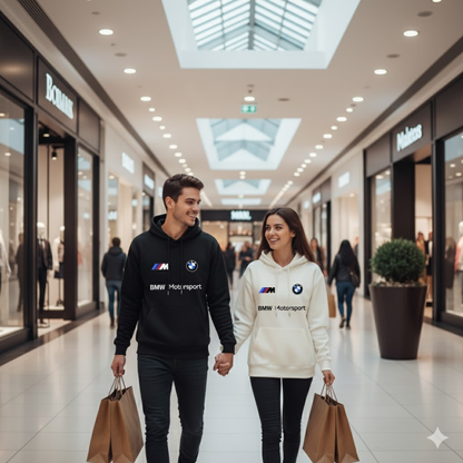 BUZO CON CAPOTA BMW - ESTAMPADO