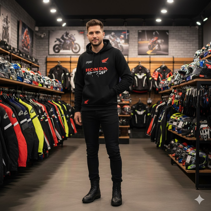 BUZO CON CAPOTA HONDA ESTAMPADO