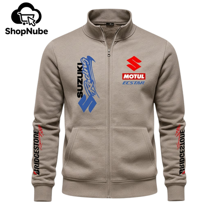 BUZO CUELLO ALTO SUZUKI ESTAMPADO