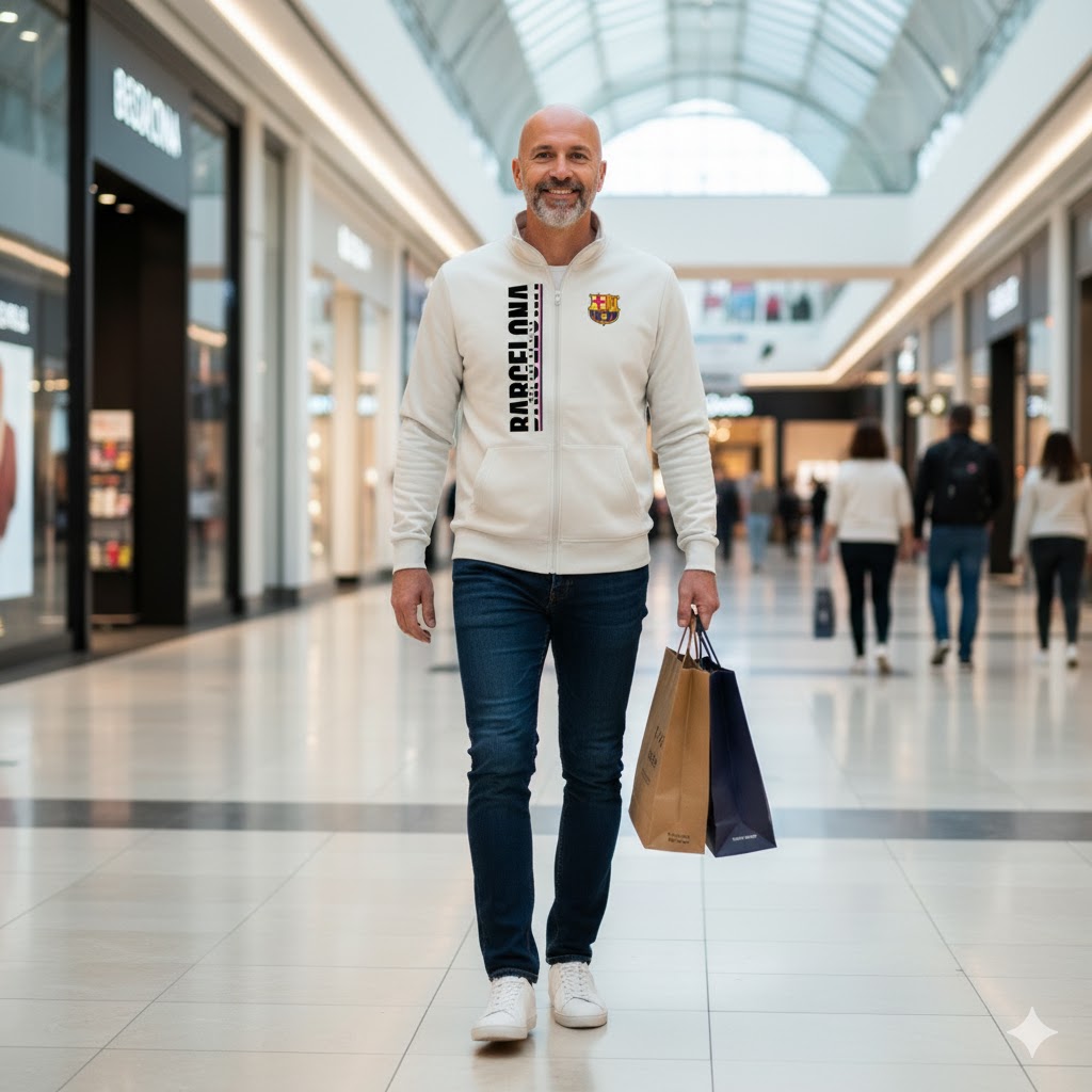 BUZO CUELLO ALTO BARCELONA BORDADO